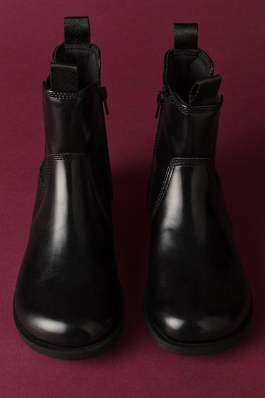 Zara CHELSEA ANKLE BOOTS - Black