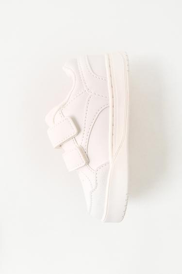 SNEAKERS WITH STRAPS - White by Zara