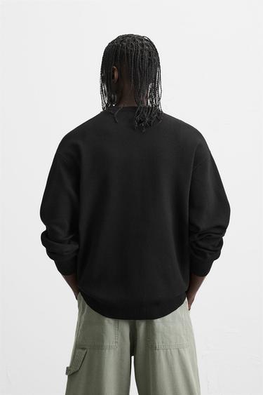 PULL STRUCTURÉ DOUX - Noir de Zara - Image 2