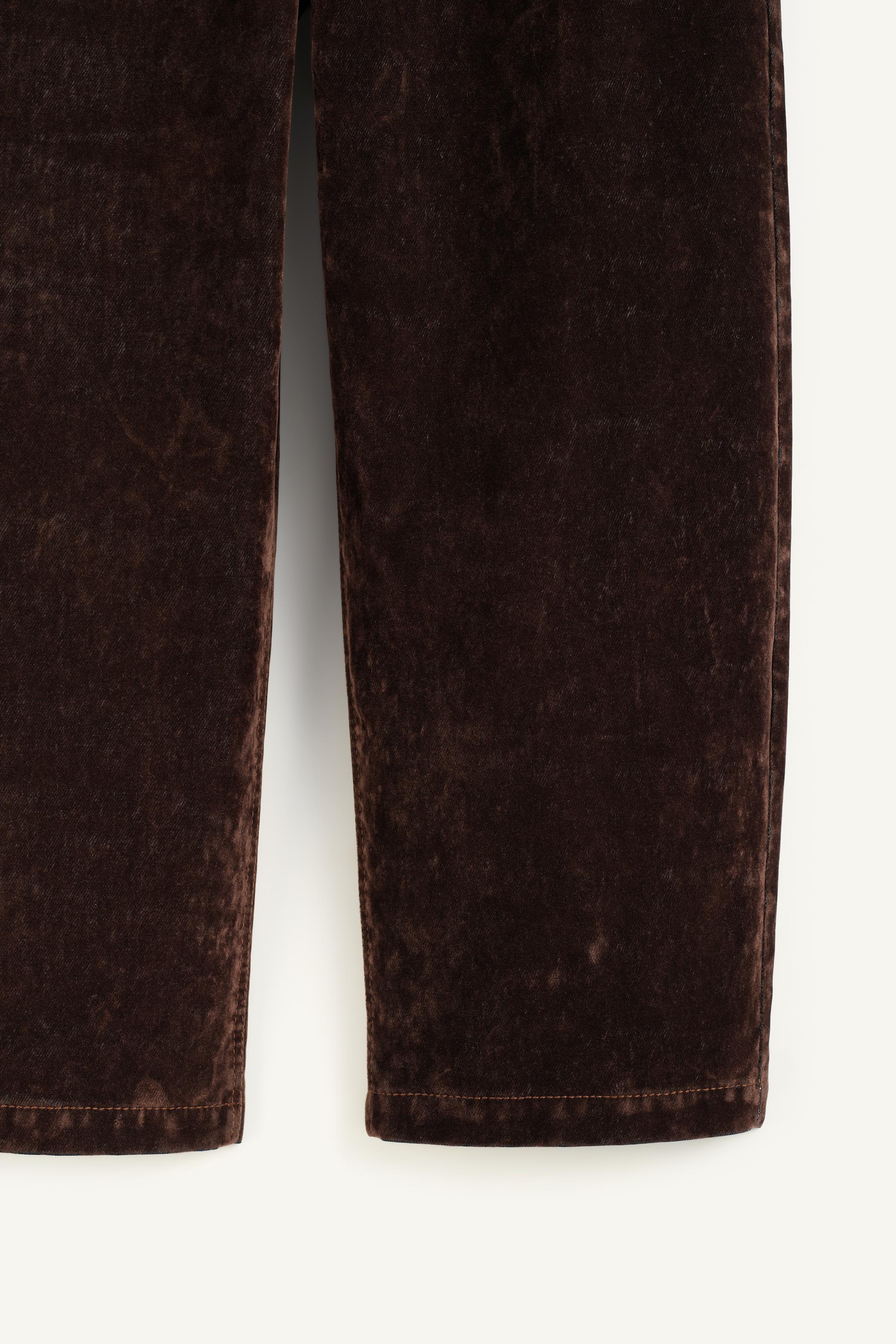 LIMITED EDITION WIDE-LEG VELVET PANTS