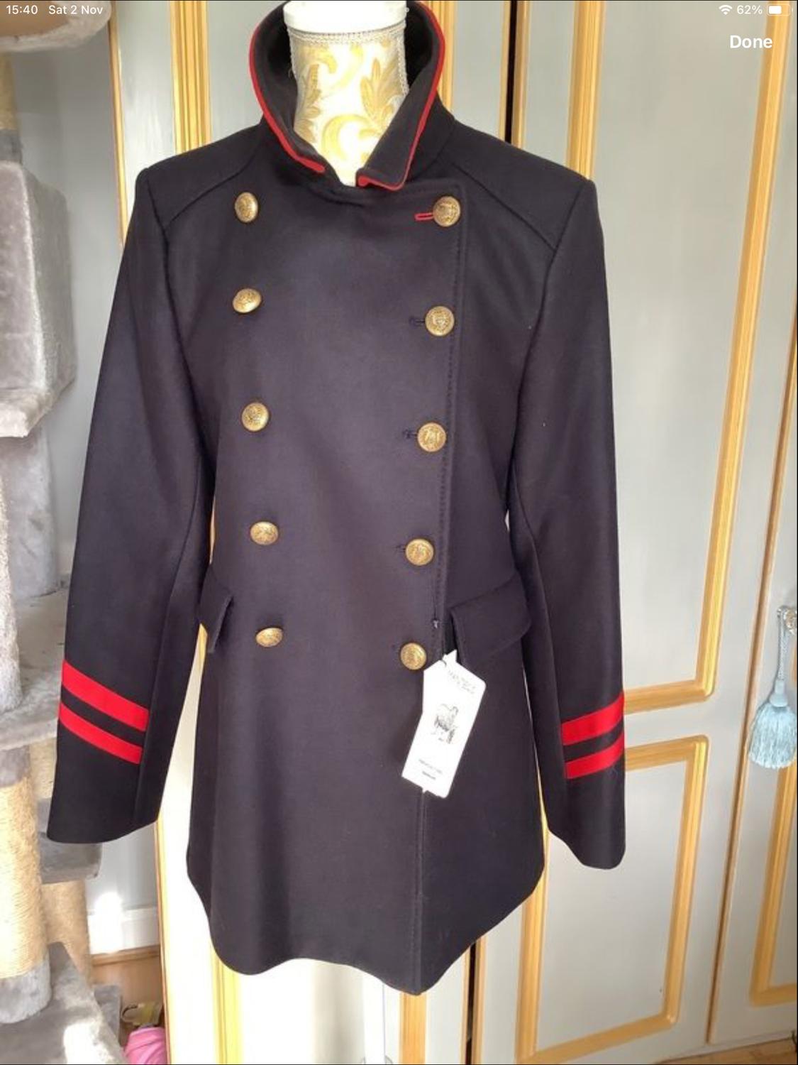 SHORT COAT WITH STRIPES