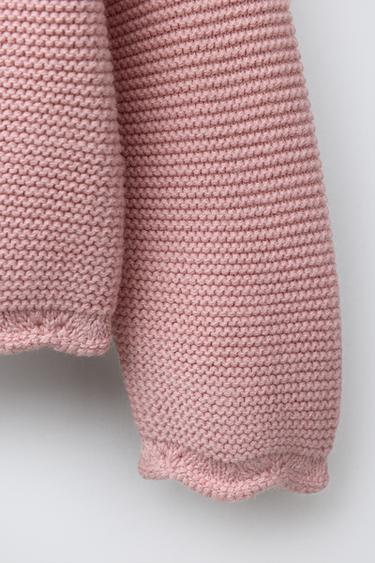 WAVY LINKS KNIT CARDIGAN - Mid-pink by Zara - Image 3