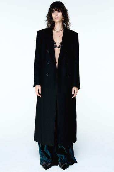 ШИРОКИЕ БРЮКИ ИЗ ВЕЛЬВЕТА — СИНЕ-ЗЕЛЕНЫЙ от Zara