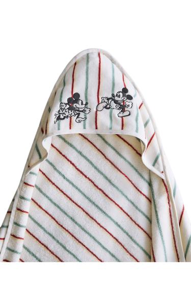 BADETUCH MIT KAPUZE AUS VELOUR MICKEY & MINNIE ©DISNEY - Gelb von Zara