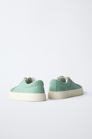 CONTRAST SNEAKERS - Green by Zara - Image 5