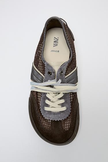 BAREFOOT MESH TRAINERS - Brown by Zara