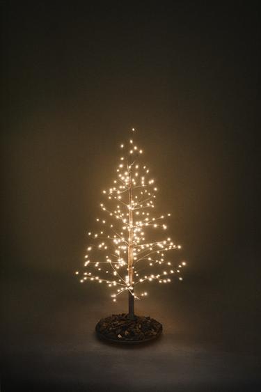 WEIHNACHTSBAUM MIT LED-LICHT (110 CM) - Braun von Zara