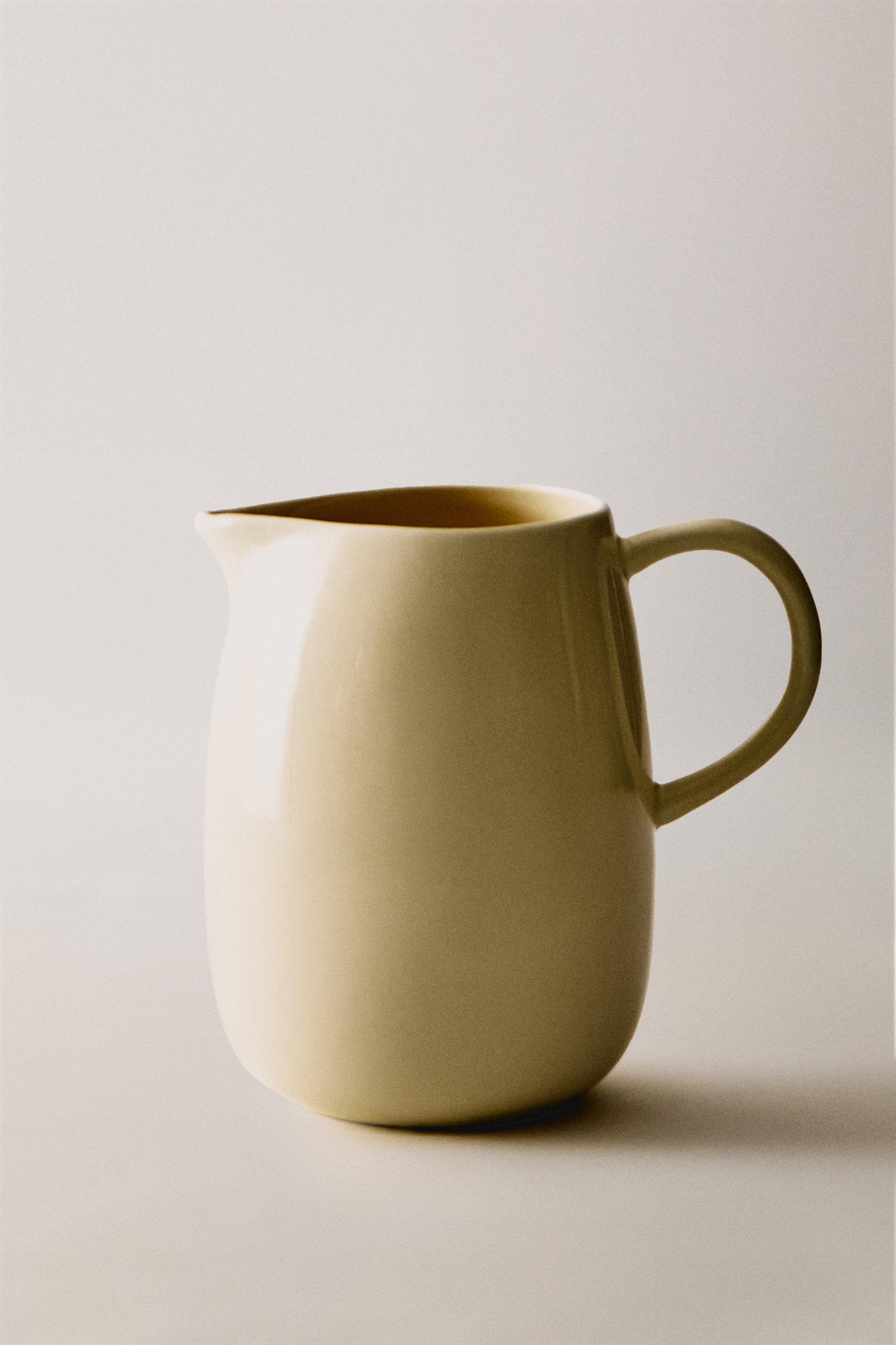PLAIN STONEWARE MILK PITCHER