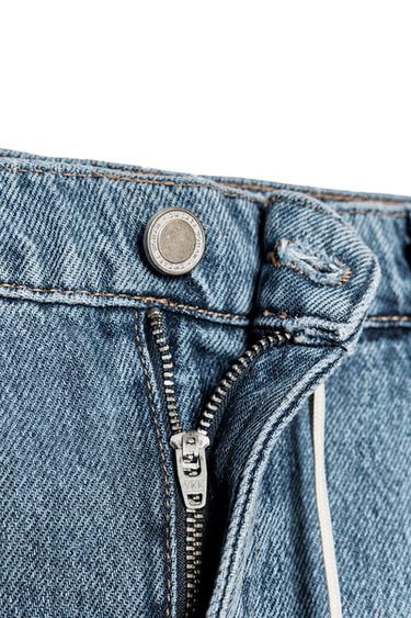 RELAXED-FIT-JEANS MIT MITTELHOHEM BUND ZW COLLECTION - Blau von Zara
