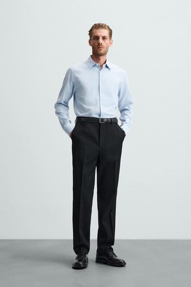 CAMISA ESTRUCTURA EASY CARE - Celeste de Zara - Imagen 0