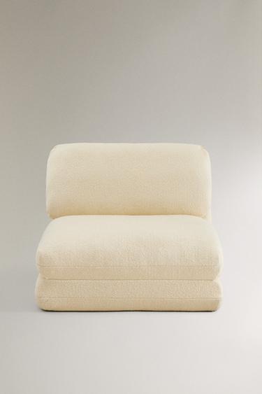 FOLDING BOUCLÉ ARMCHAIR - Ecru Zara