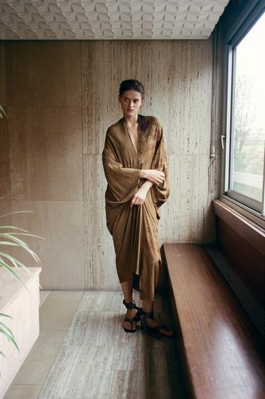 100% VISCOSE PRINTED DRESS - Multicoloured by Zara - Image 0