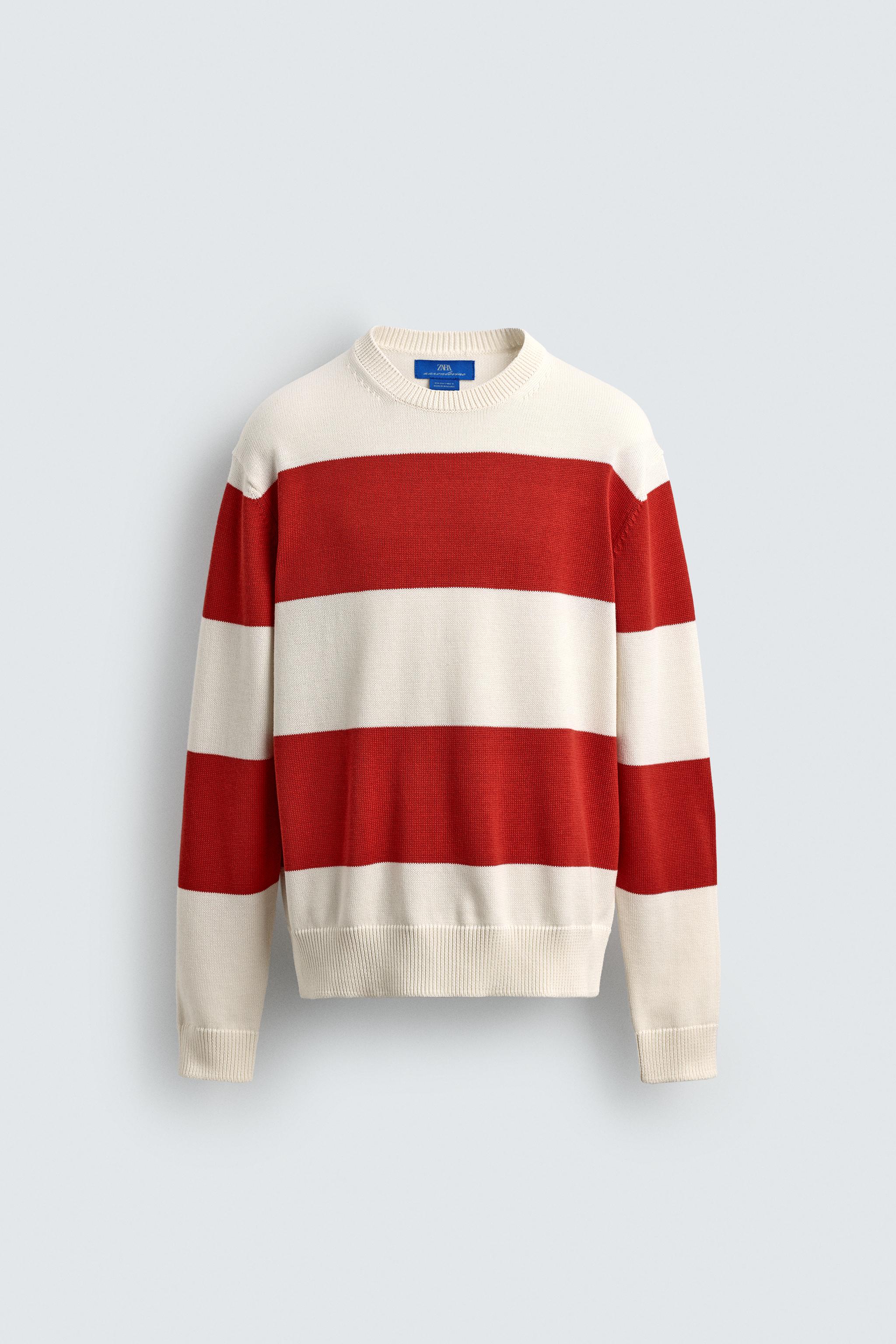 AARON LEVINE X ZARA STRIPED JACQUARD JUMPER