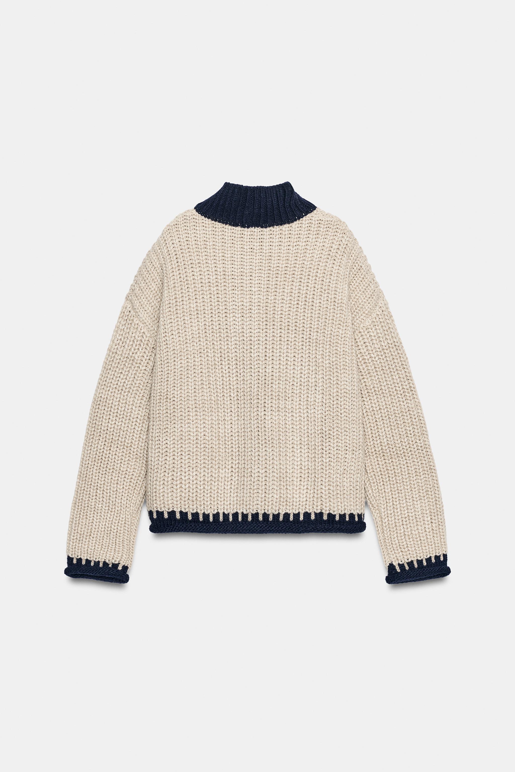 GILET EN MAILLE FINITIONS CONTRASTE