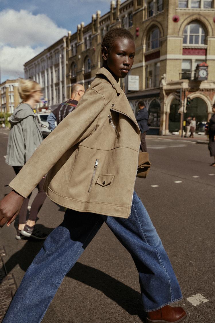 CAZADORA BIKER EFECTO ANTE