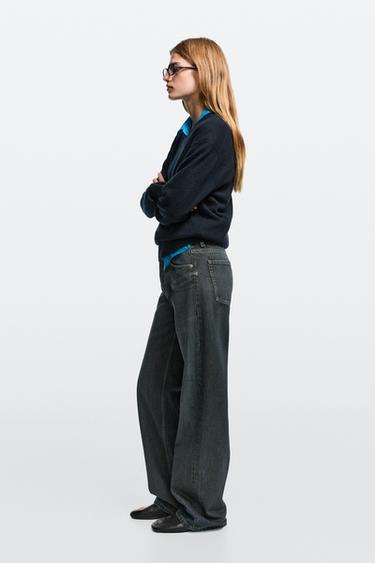 Wide-leg mid-waist jeans — 470 1