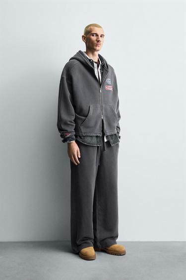 WASHED JOGGER TROUSERS - Anthracite grey by Zara - Image 0