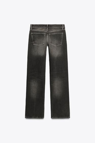TRF LOW-RISE WIDE-LEG JEANS - Brown by Zara - Image 5