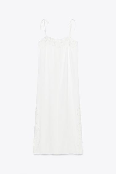 ROBE LONGUE CROCHET - Blanc de Zara - Image 9