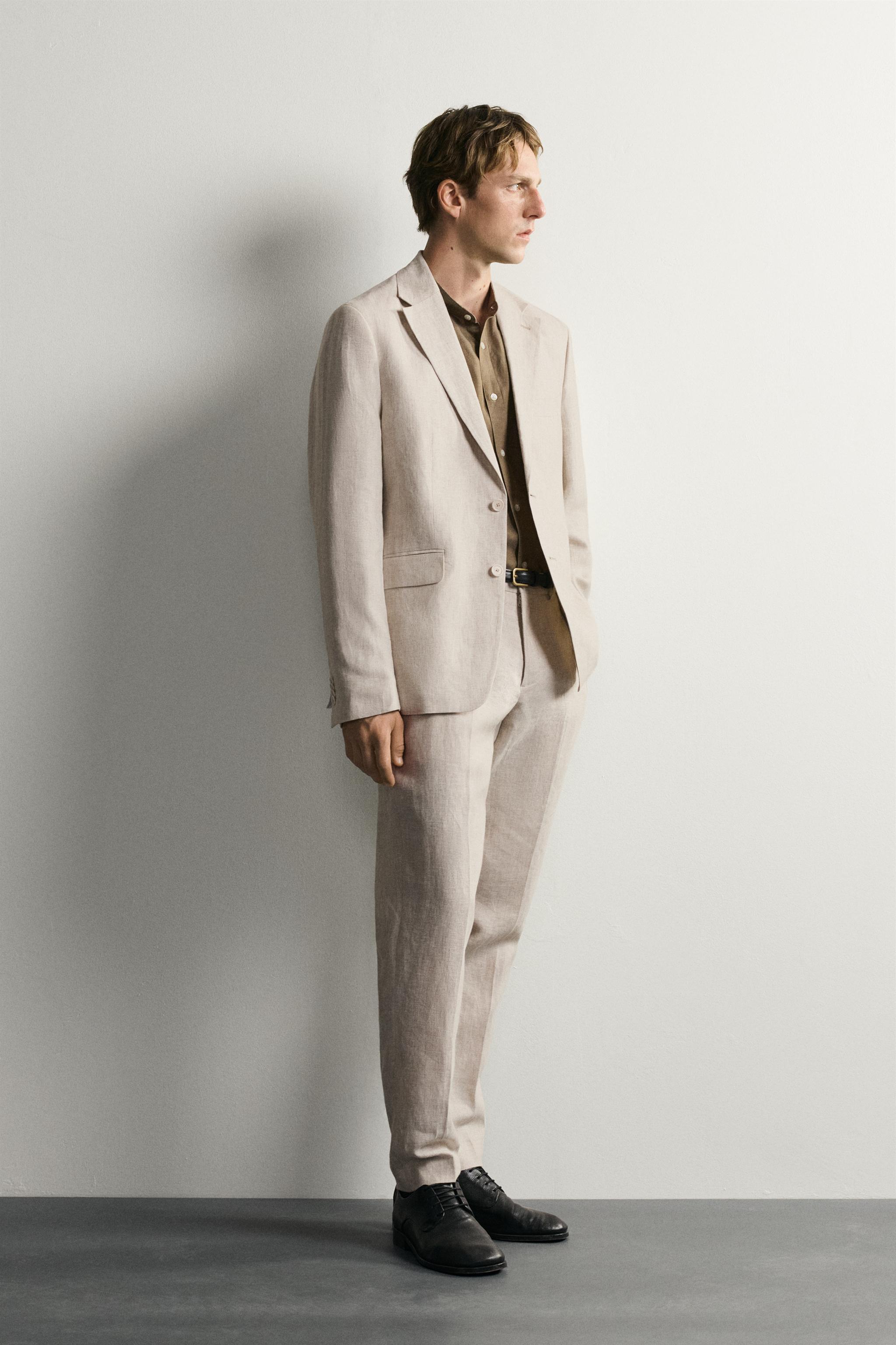 100% LINEN SUIT PANTS
