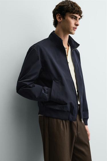 BLOUSON TECHNIQUE DÉPERLANT - Bleu marine de Zara - Image 4