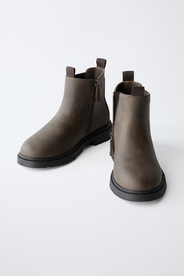 BOTTES ÉLASTIQUES - Marron de Zara - Image 2