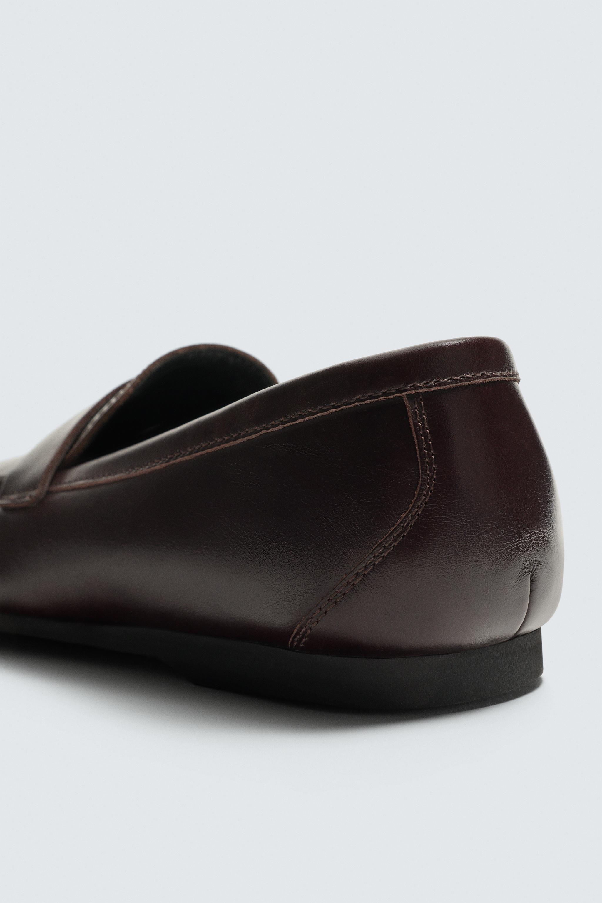 MOCASSINS EN CUIR À MASQUE SEMELLE VIBRAM® AARON LEVINE X ZARA