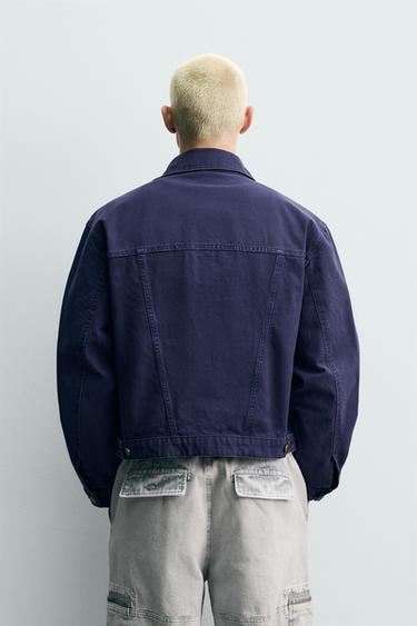 RELAXED FIT WASHED JACKET - Ink blue by Zara - Image 2
