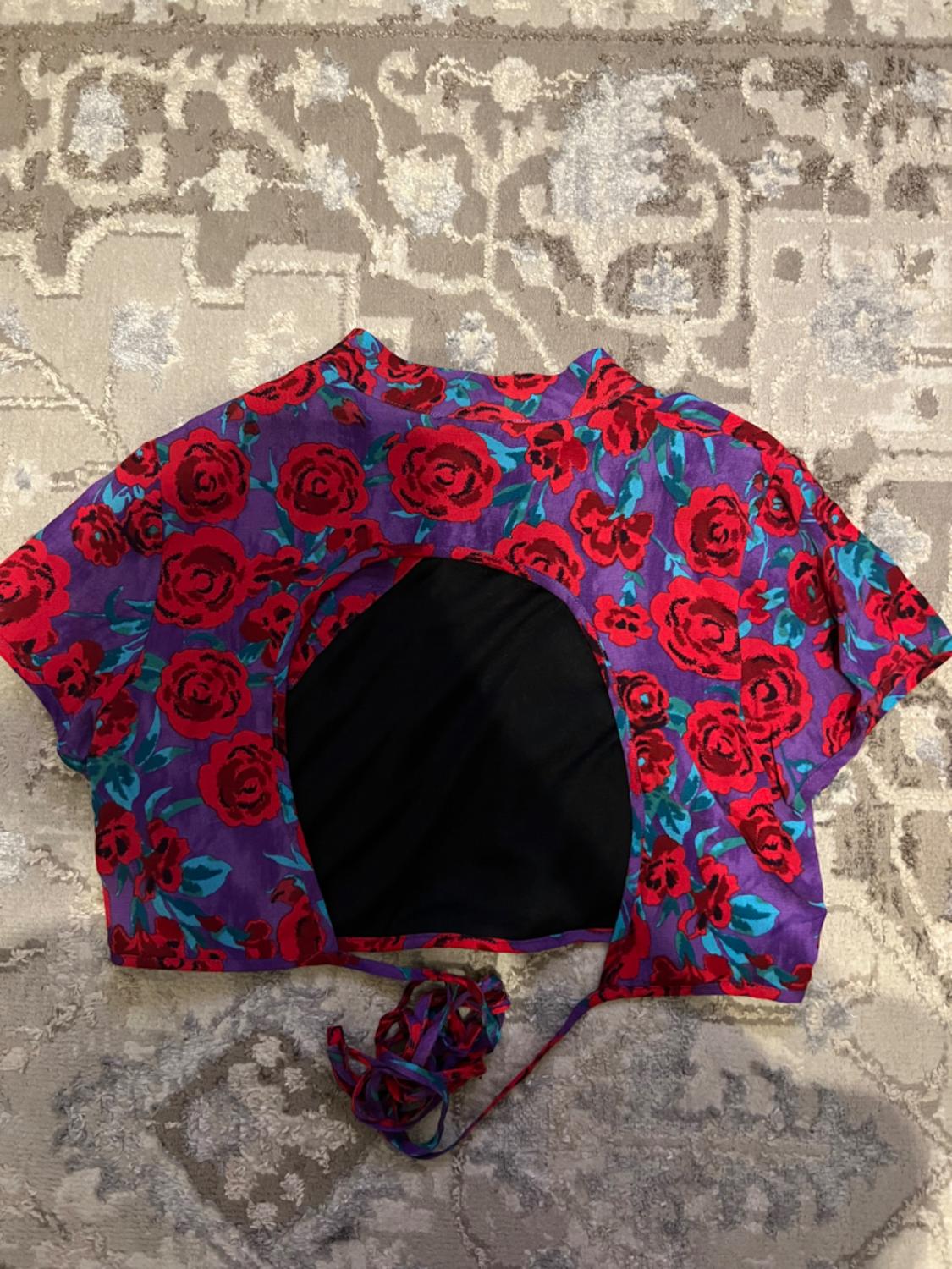 PRINTED CROP TOP - Image 2