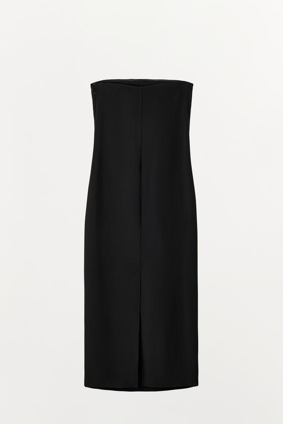 ROBE LONGUE BANDEAU - Noir de Zara - Image 4