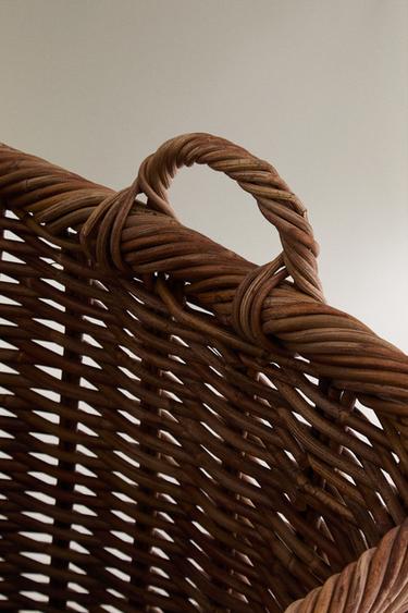 CORBEILLE ROTIN CARRÉE - Marron de Zara - Image 3