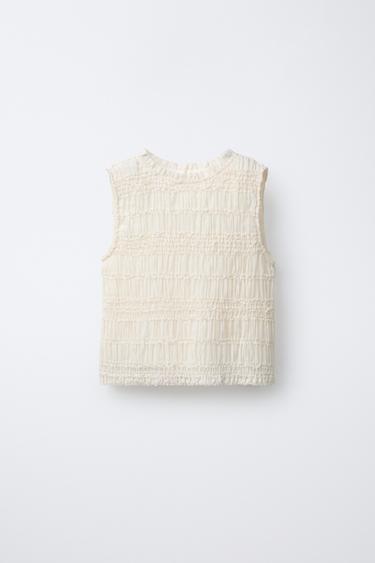 TOP GASA PLIGUES - Mantequilla de Zara