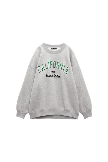 TEXT PRINT SWEATSHIRT