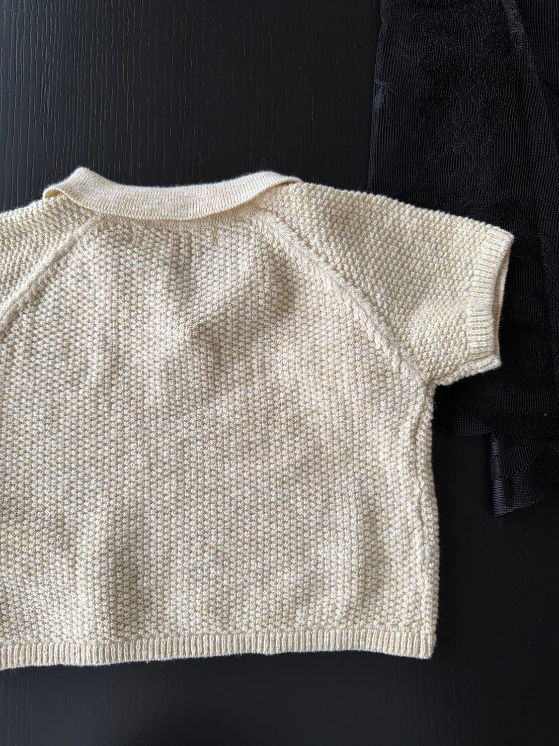TEXTURED KNIT POLO JUMPER - Image 7