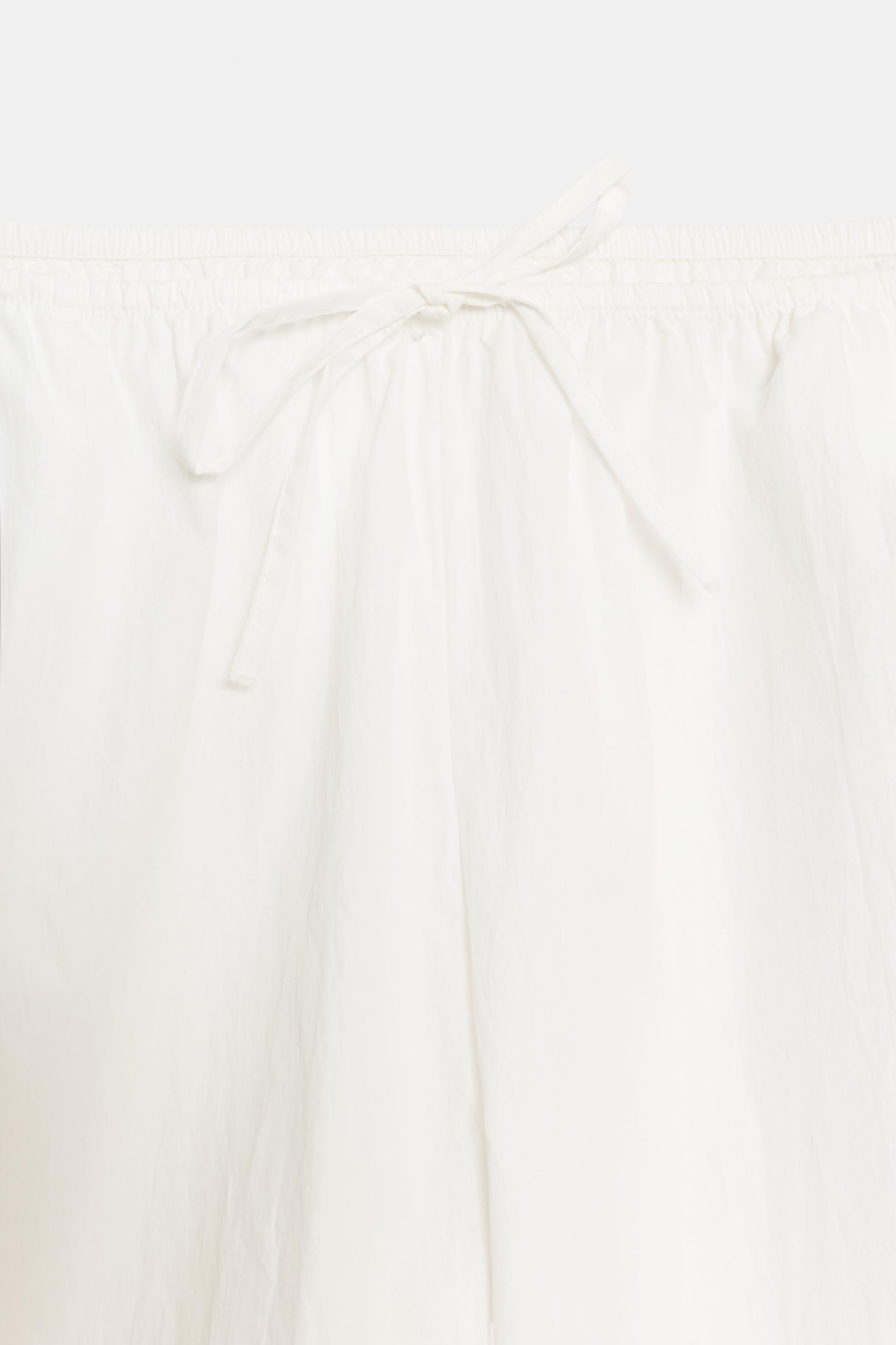 Женские брюки Zara ELASTICIZED TECHNICAL FABRIC TROUSERS — фото 8