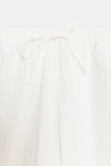 PANTALON TISSU TECHNIQUE ÉLASTIQUES - Blanc de Zara - Image 7