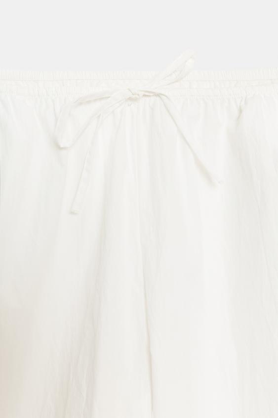 PANTALON TISSU TECHNIQUE ÉLASTIQUES - Blanc de Zara - Image 7