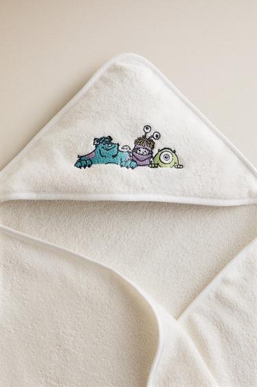 BABY-BADETUCH MIT KAPUZE DIE MONSTER AG - Cremefarben von Zara - Bild 0