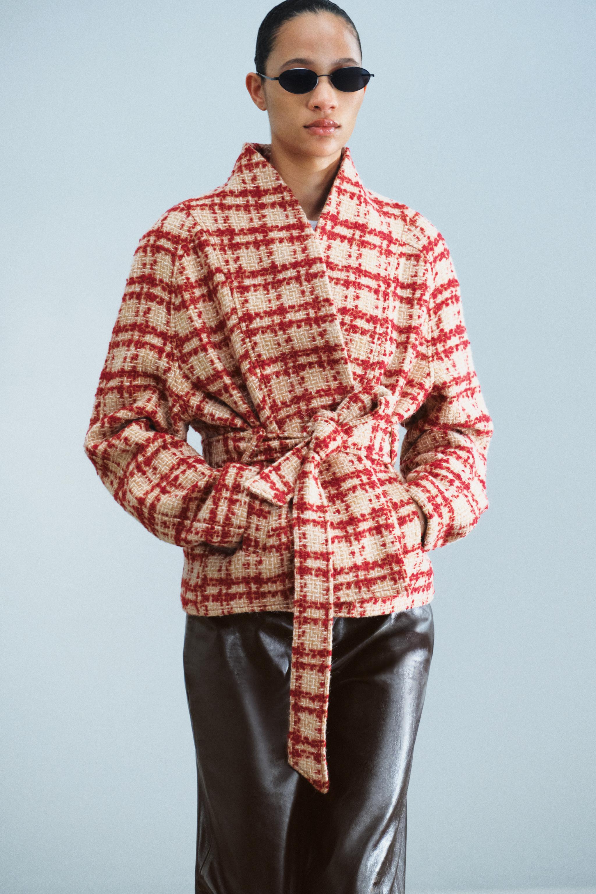 VESTE CEINTURE AVEC LAINE ZW COLLECTION