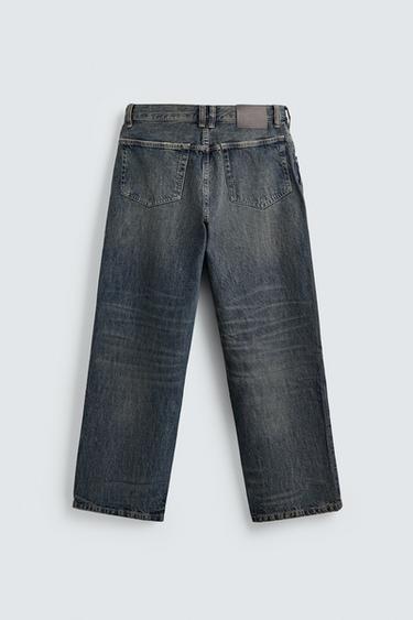 RELAXED FIT JEANS - Ink blue by Zara