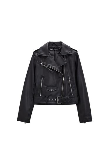 FAUX LEATHER JACKET