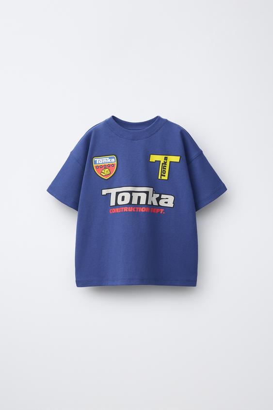 Zara MAJICA SA TONKA® PRINTOM – plavkasta – Slika 0
