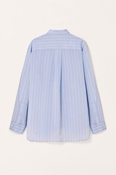 CHEMISE FLUIDE RAYURES LIMITED EDITION - Bleu de Zara - Image 3