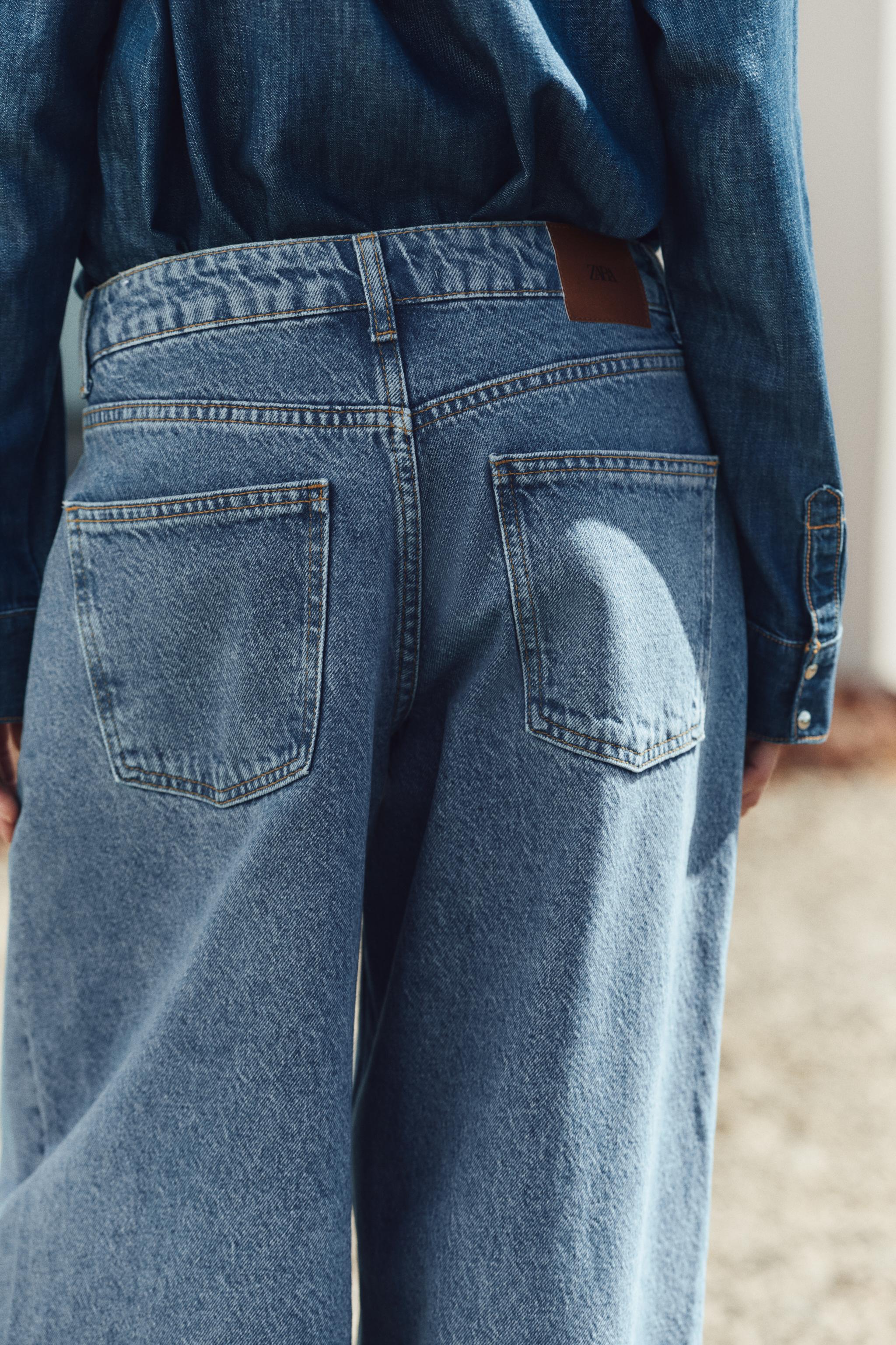 【ZARA】Z1975 バギー ミッドライズデニムパンツ 6147/075/427 ZARA Z1975 バギー ミッドライズデニムパンツ - メルカリ
