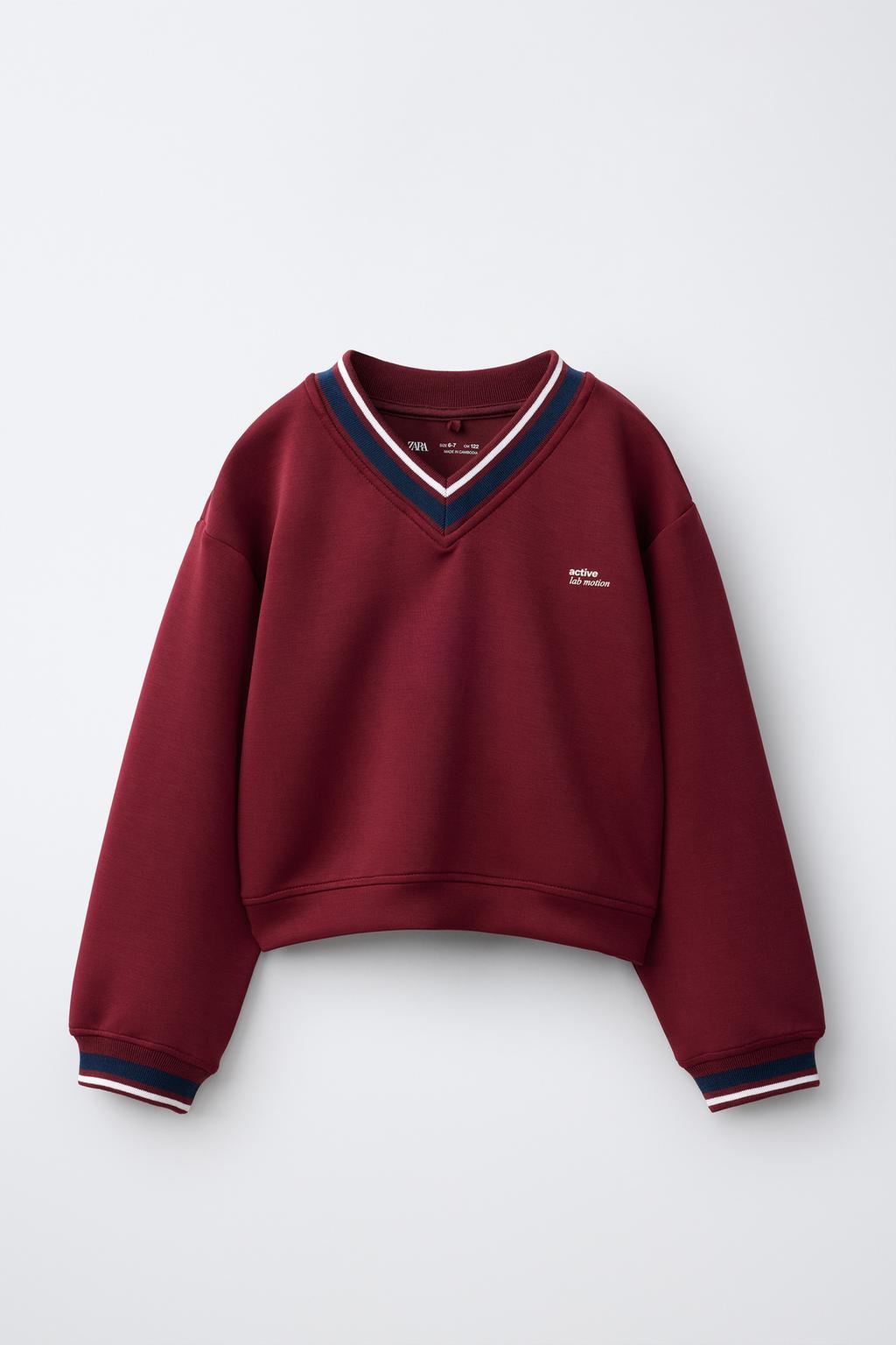 Zara Sporty V-yaxalı sviter