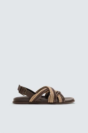 SANDÁLIA TIRAS CONTRASTANTES - Bicolor da Zara