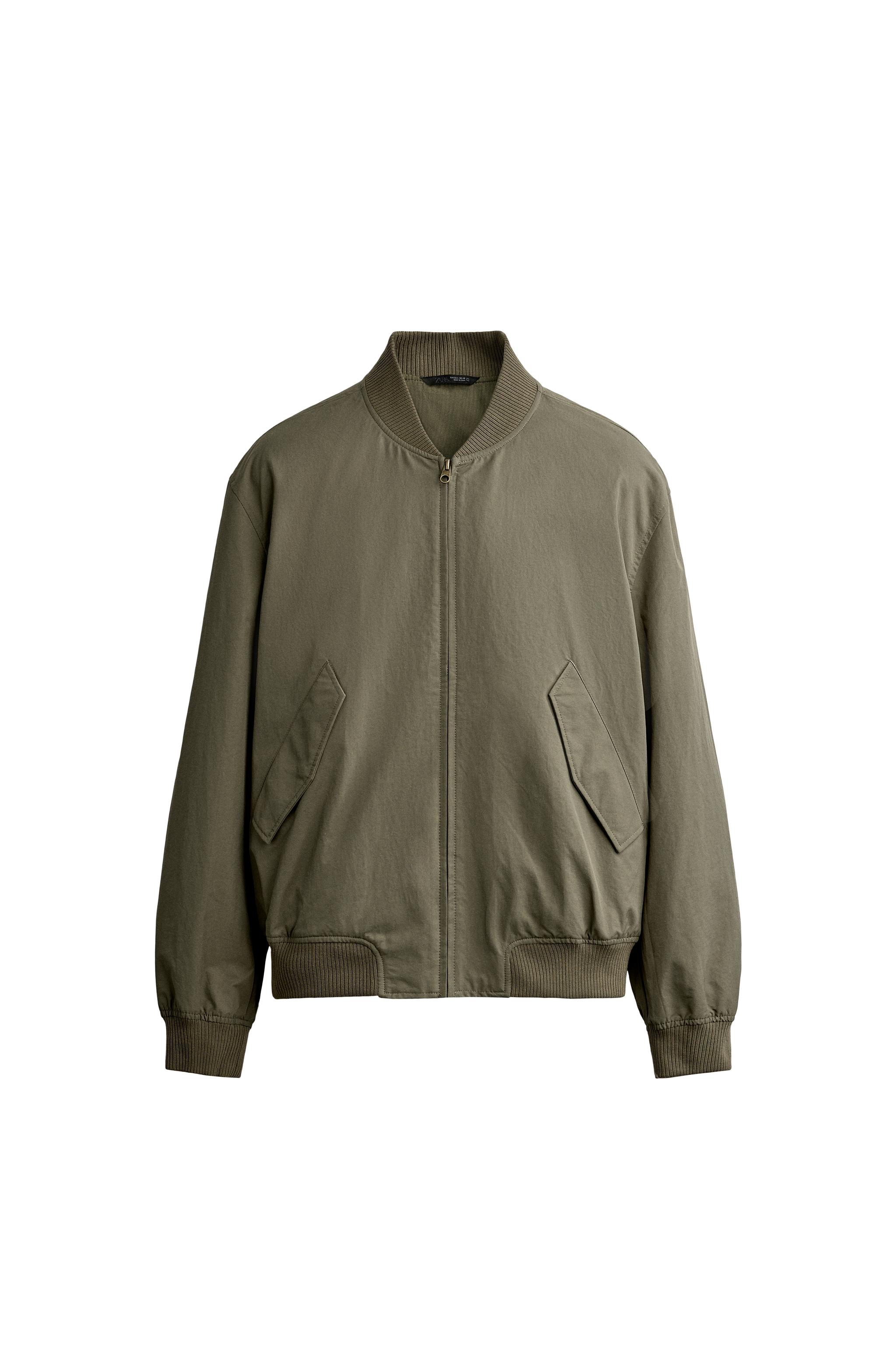 レギュラーフィット ボンバージャケット - カーキ | ZARA Japan / 日本