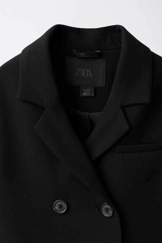 VESTE COURTE À BOUTONS - Noir de Zara - Image 2