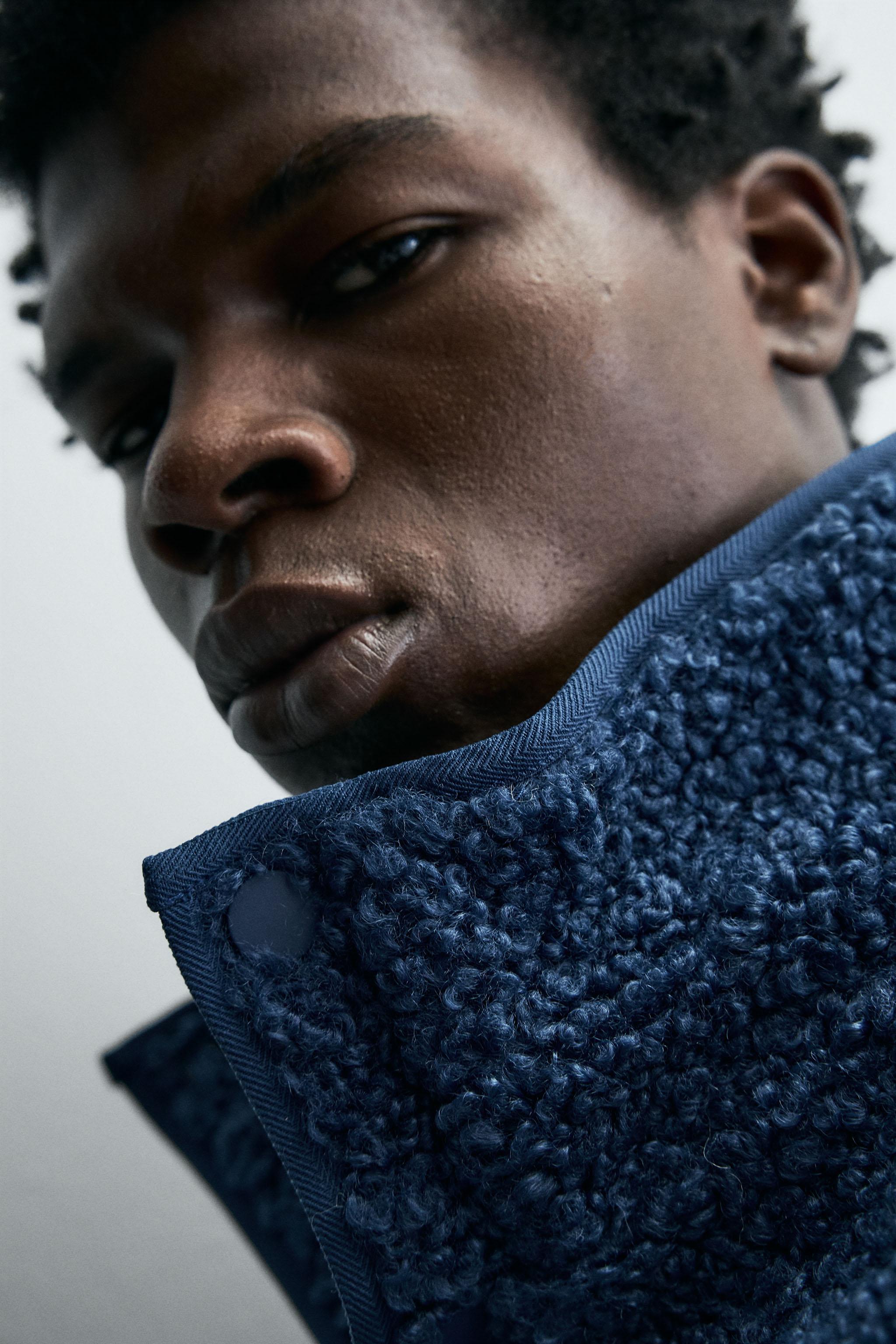 フリースフェイクファースウェットシャツ - ブルー | ZARA Japan / 日本