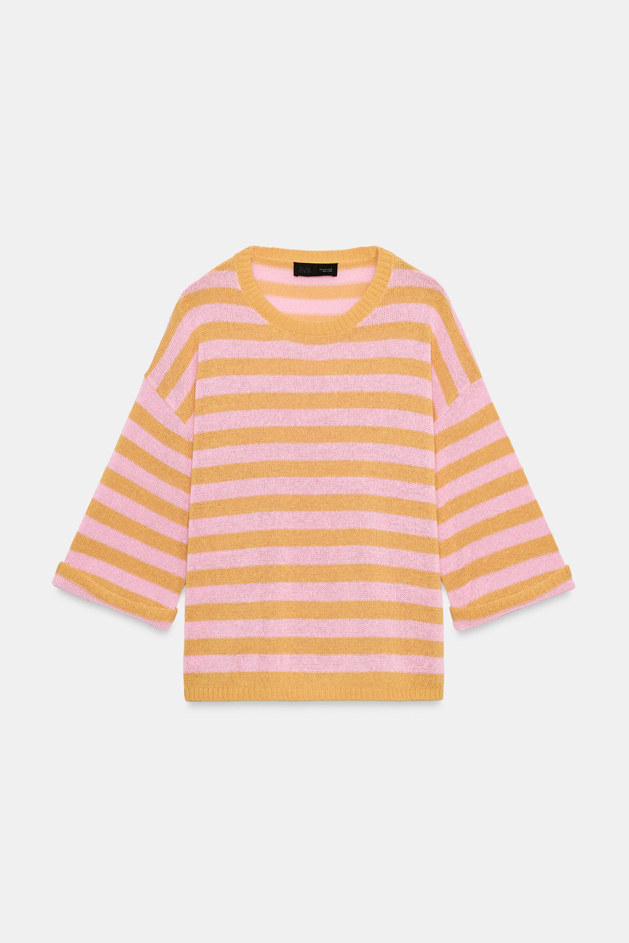 TOP EN MAILLE À RAYURES